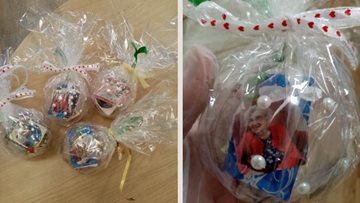 Grimsby care home Residents create personalised baubles for loved ones
